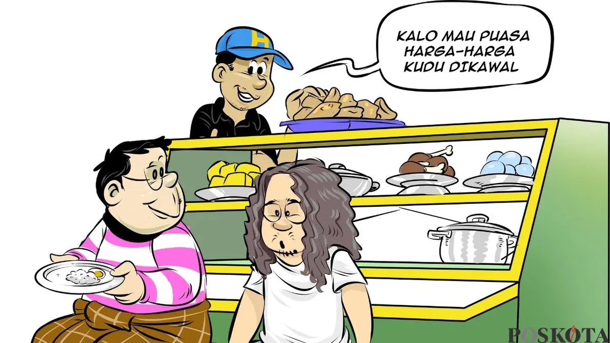 Obrolan warteg hari ini. (Sumber: Poskota/Arif Setiadi)