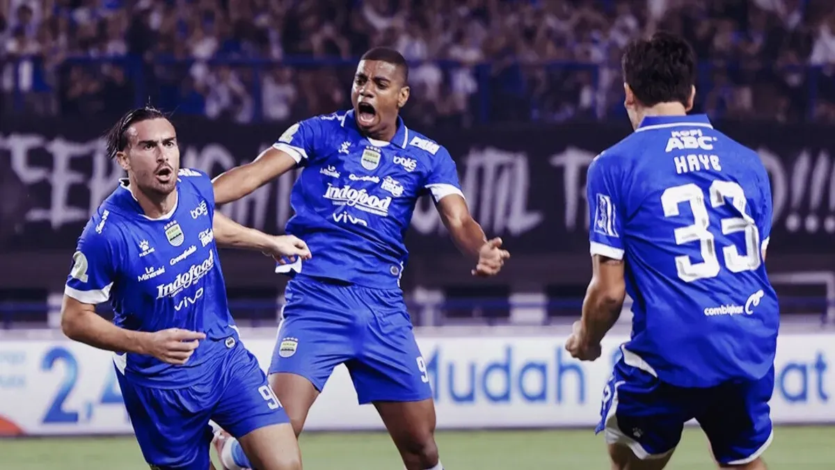 Para pemain Persib Bandung di Stadion Gelora Bandung Lautan Api. (Sumber: Instagram/@persib)