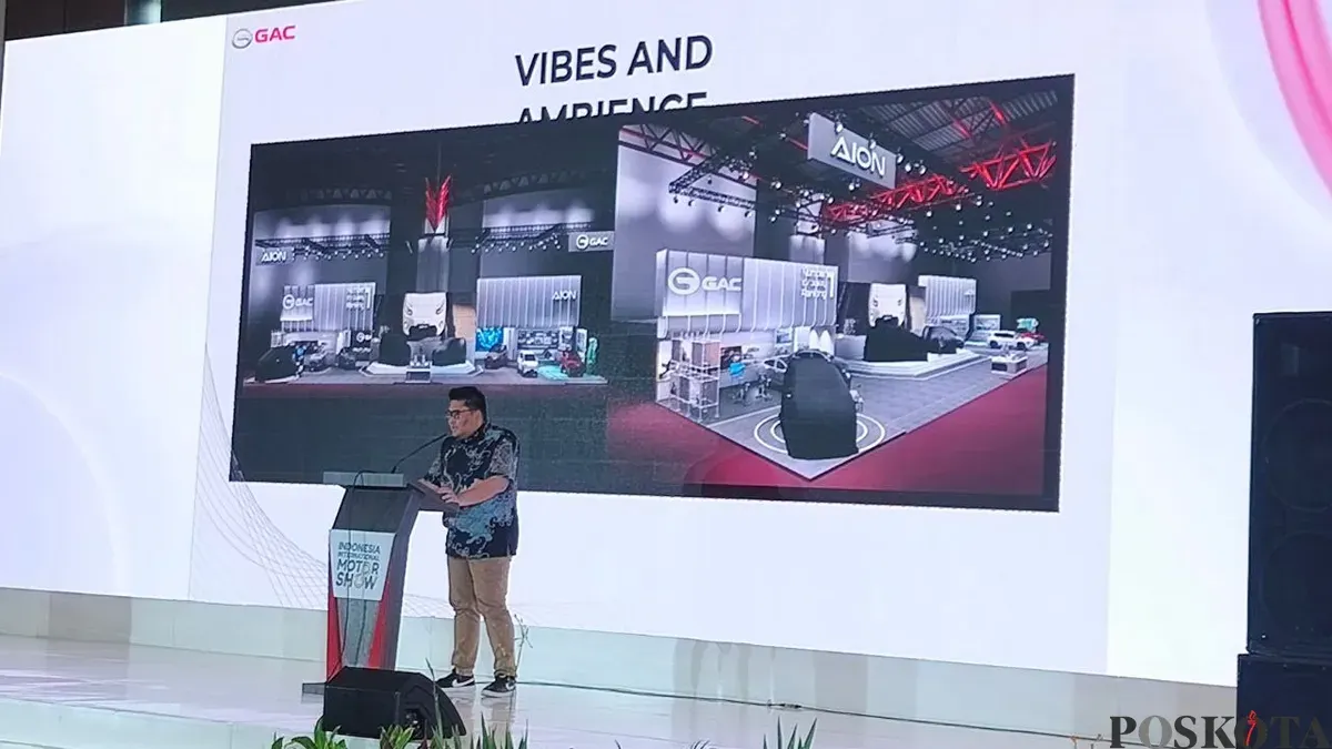 GAC Indonesia akan merilis model baru dalam ajang IIMS 2026 di JIExpo, Pademangan Timur, Kemayoran, Jakarta Pusat. (Sumber: Poskota/Erwan Hartawan)