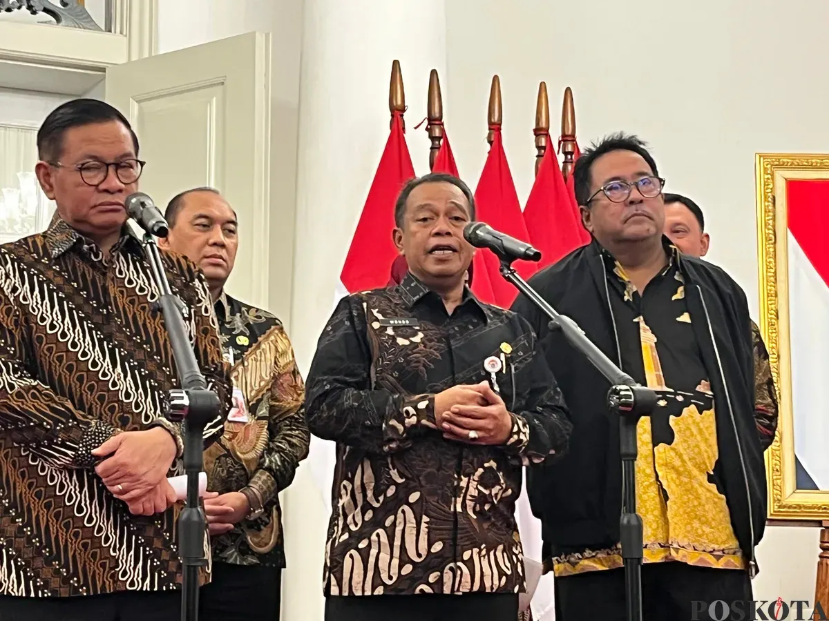 Gubernur Jakarta Pramono Anung usai Ratas di Balai Kota DKI Jakarta, Kamis, 29 Januari 2026. (Sumber: Poskota/M. Tegar Jihad)