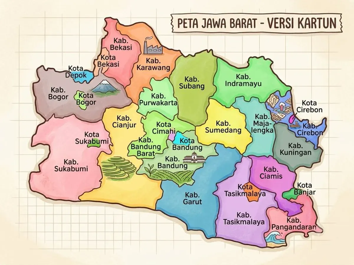Wacana perubahan nama Provinsi Jawa Barat kembali menjadi perhatian publik setelah muncul usulan untuk mengganti nama provinsi tersebut menjadi Tatar Sunda atau Pasundan. (Sumber: X/@direktoridosen)