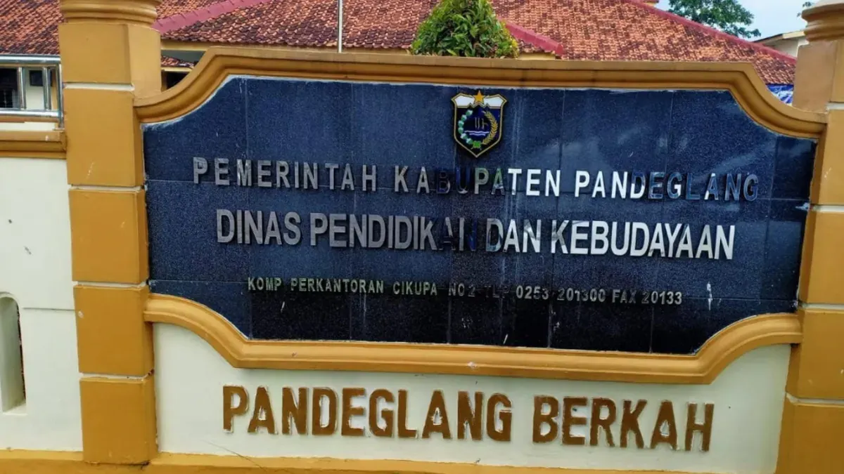 Gedung Disdikpora Pandeglang. (Sumber: Istimewa)