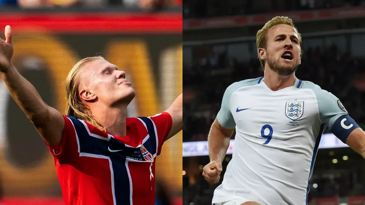 Erling Haaland dan Harry Kane diprediksi menjadi pusat perhatian saat Norwegia menghadapi Inggris pada laga perempat final Piala Dunia 2026 di Stadion Miami, Amerika Serikat. (Sumber: istimewa)