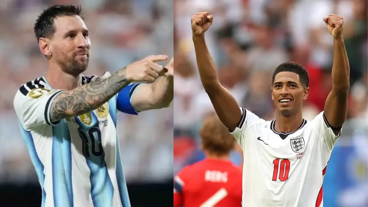 Lionel Messi dan Jude Bellingham menjadi dua pemain yang diprediksi berperan penting saat Argentina menghadapi Inggris pada semifinal Piala Dunia 2026 di Stadion Atlanta. (Sumber: Instagram)
