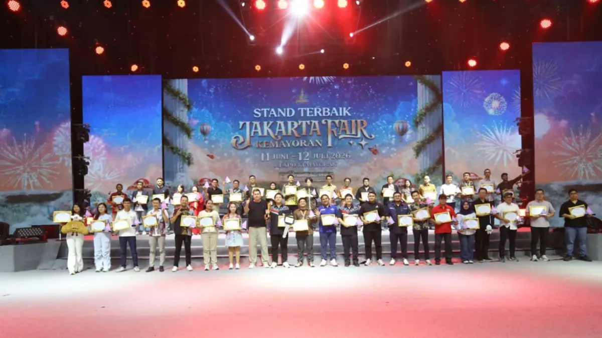 Pengumuman daftar stand terbaik di Jakarta Fair Kemayoran 2026. (Sumber: Istimewa)