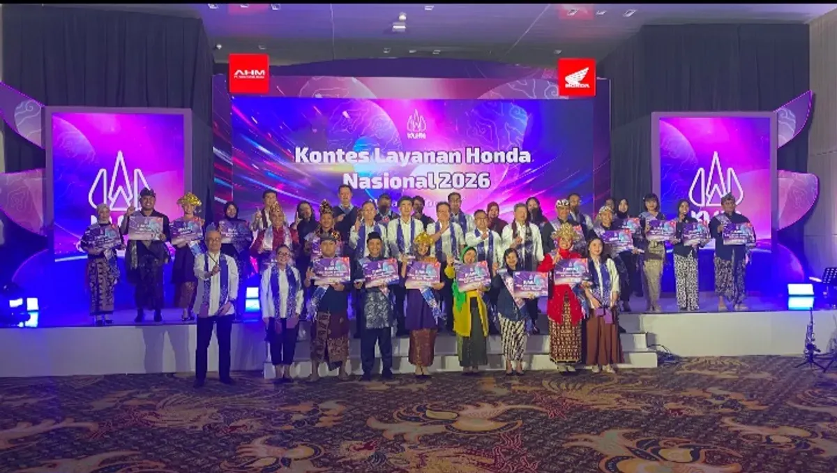 Acara Kontes Layanan Honda Nasional (KLHN) 2026 yang dilakukan oleh AHM sebagai upaya meningkatkan kualitas layanan kepada konsumen. (Sumber: Poskota/Herdyan Anugrah Triguna)