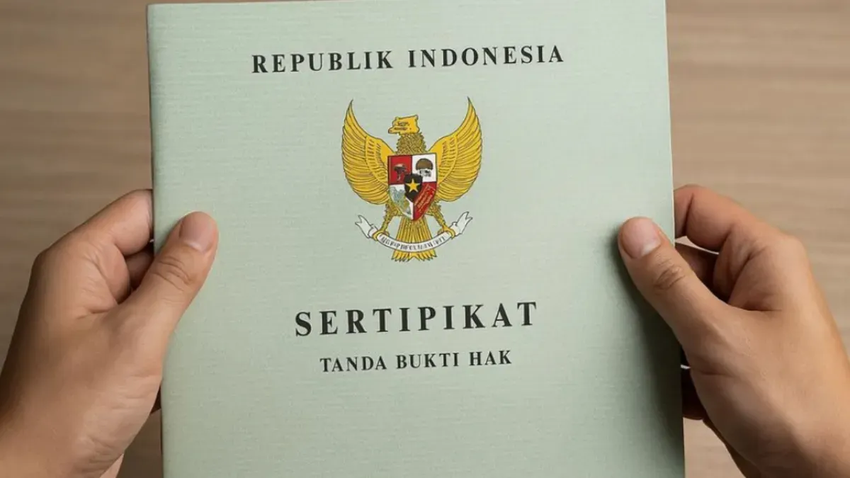 Ilustrasi sertifikat tanah. (Sumber: Sinarmasland)