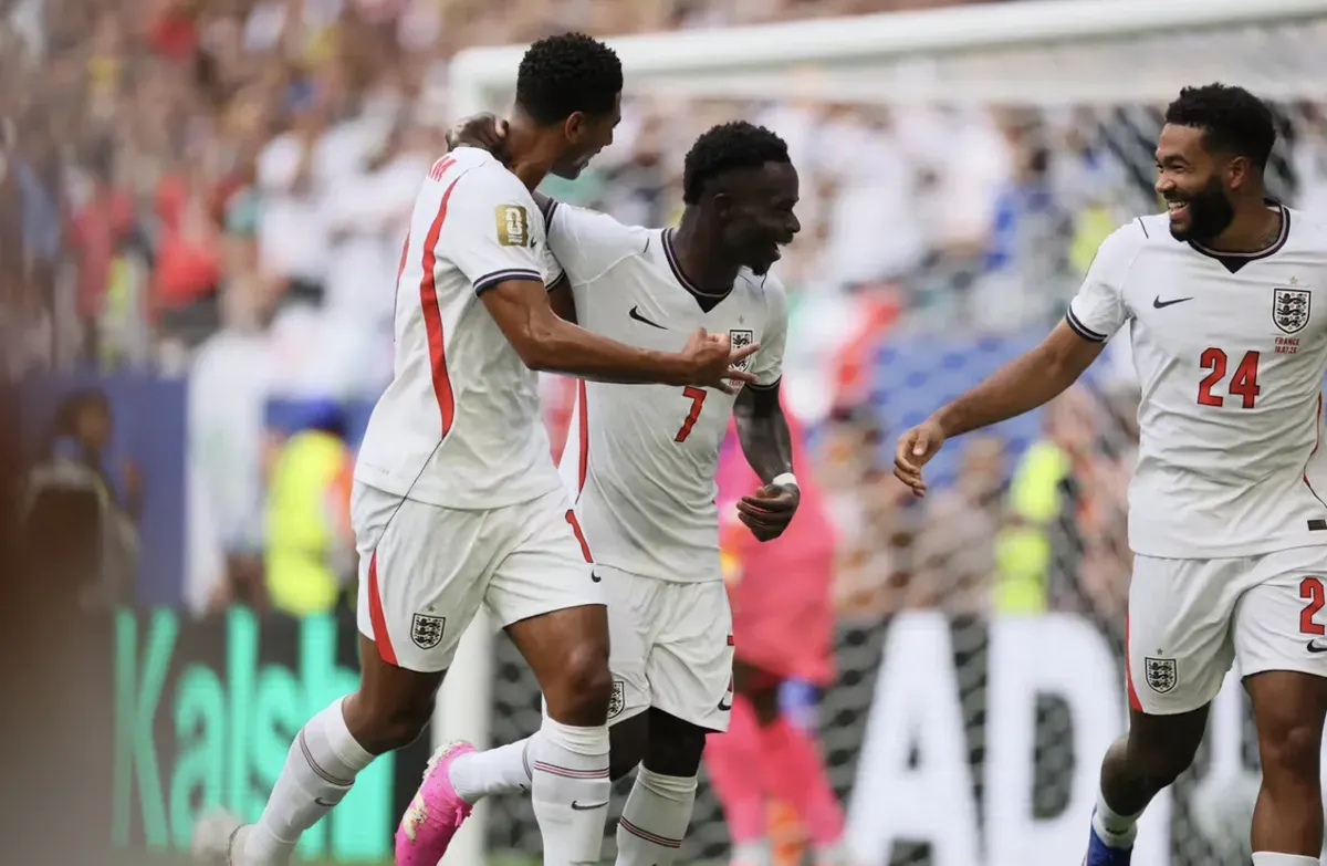 Bukayo Saka menjadi bintang kemenangan Inggris atas Prancis dengan mencetak hattrick dalam laga perebutan peringkat ketiga Piala Dunia 2026. (Sumber: FIFA)