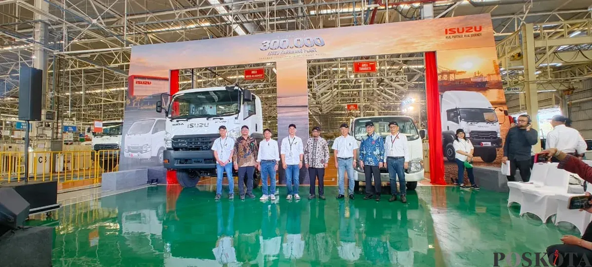Pabrik Isuzu Karawang Plant (IKP) berhasil memproduksi 300.000 unit kendaraan (Sumber: Poskota/ Dimas Prassetyo)