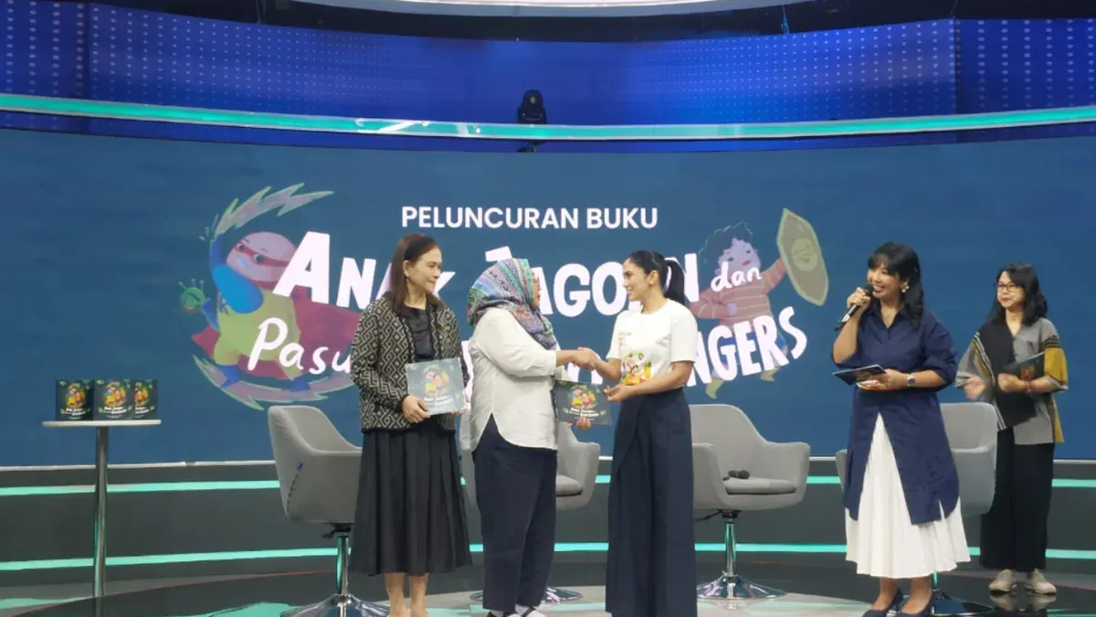 Peluncuran buku Anak Jagoan dan Pasukan Kemo Rangers dari Gerakan Sosial Mulai Dari Kita pada Hari Anak Nasional 2026 untuk mendampingi anak pejuang kanker secara psikologis. (Sumber: Istimewa)