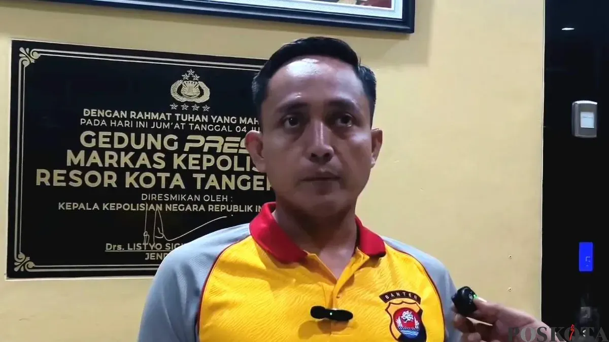 Kasie Humas Polresta Tangerang, Ipda Tri Leksono merespons ajakan sweeping kelompok LGBTQ. (Sumber: Poskota/Veronica Prasetio)