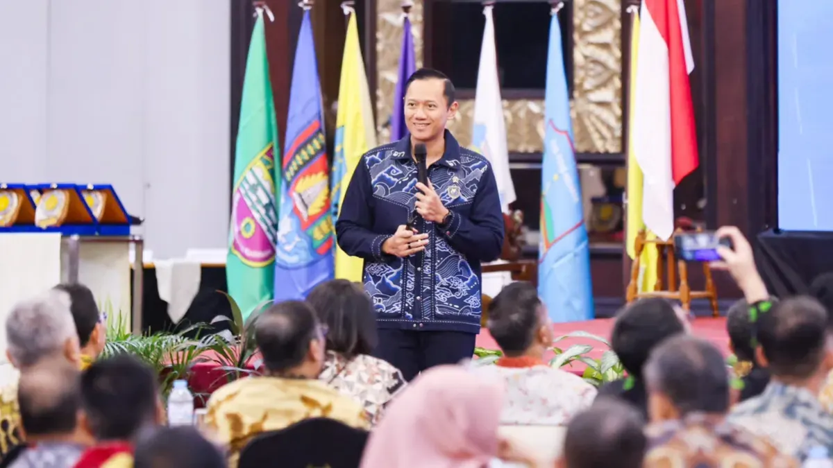 Menteri Koordinator Bidang Infrastruktur dan Pembangunan Kewilayahan Agus Harimurti Yudhoyono (AHY) di Kunci Bersama Summit 2026 di Jakarta, Senin, 27 Juli 2026. (Sumber: Istimewa)
