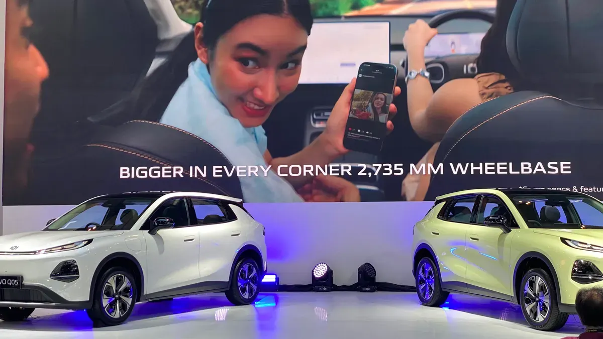 Changan Nevo QO5 resmi diluncurkan di GIIAS 2026 dengan harga spesial untuk 1.000 konsumen pertama. (Sumber: Poskota/Herdyan Anugrah Triguna)