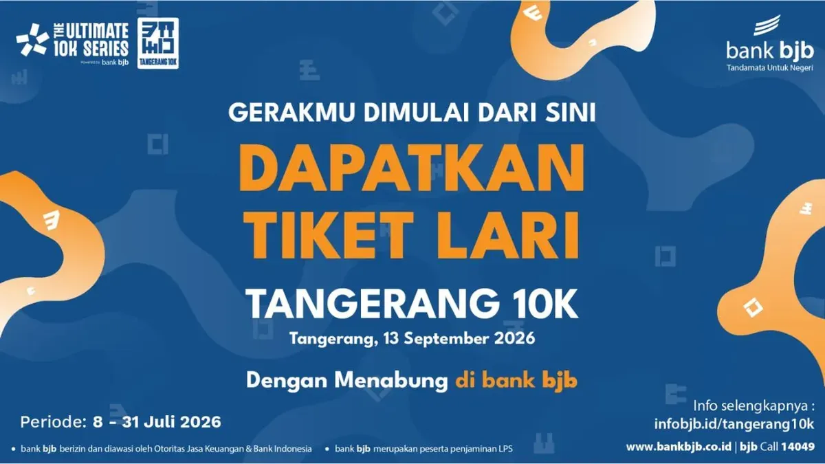 Tangerang 10K menjadi rangkaian acara bank bjb Ultimate 10K Series. (Sumber: Dok. Istimewa)