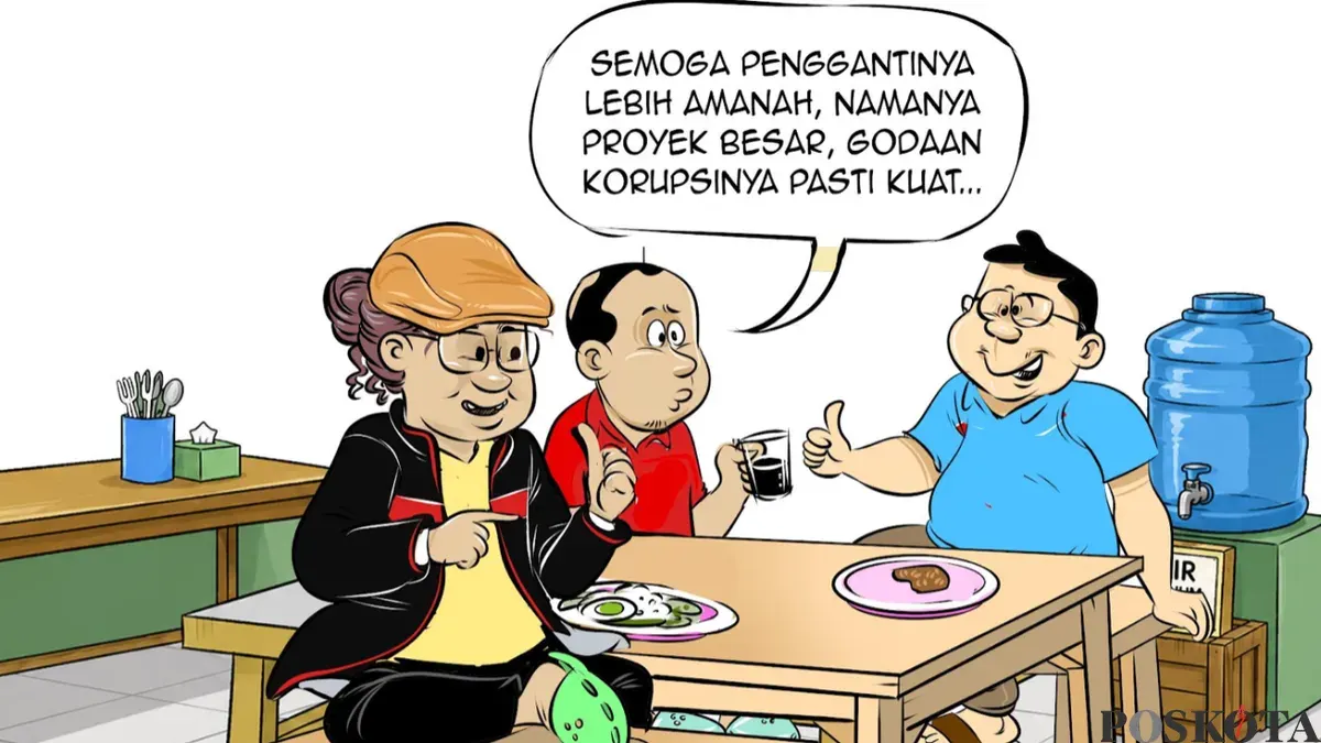Ilustrasi obrolan warteg, Kamis, 4 Juni 2026. (Sumber: Poskota/Arif Setiadi)