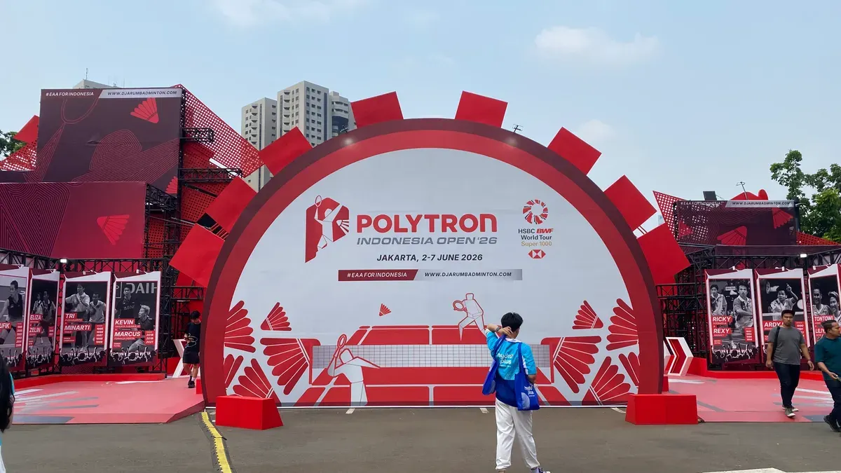 Polytron Indonesia Open 2026 hadir di Istora Senayan, Jakarta pada 2-7 Juni 2026.
(Sumber: Poskota/Herdyan Anugrah Triguna)