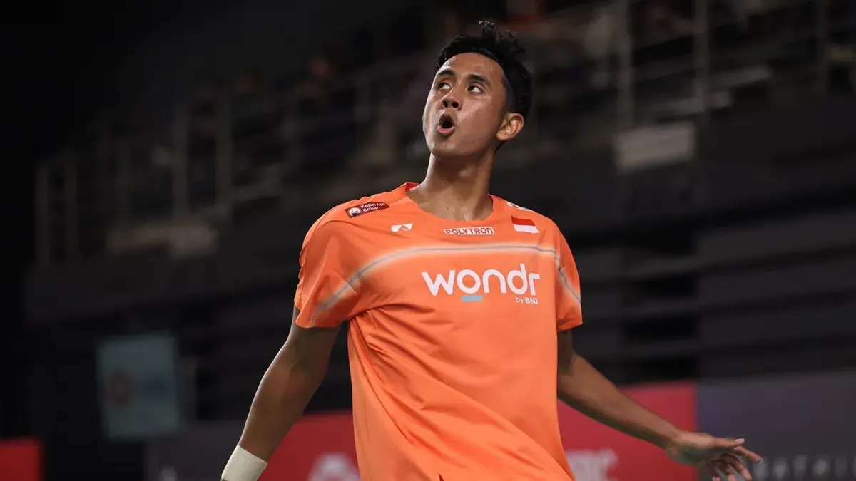 Alwi Farhan mewakili Indonesia di Australian Badminton Open 2026 di Quaycentre, Olympic Boulevard, Sydney, Australia. (Sumber: Dok. PBSI)