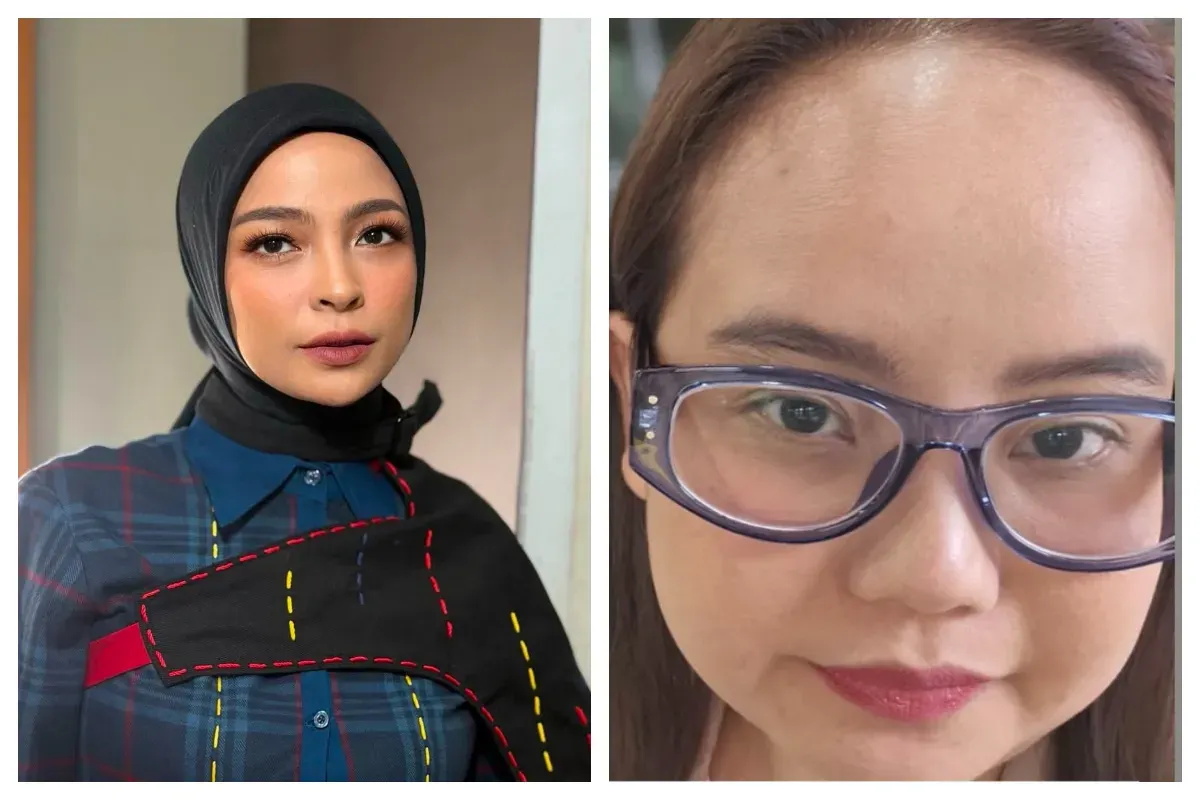 Potret Poppy Nupitasari dan vokalis grup musik Kotak, Tantri Syalindri. (Sumber: X/@MiskinTV_)