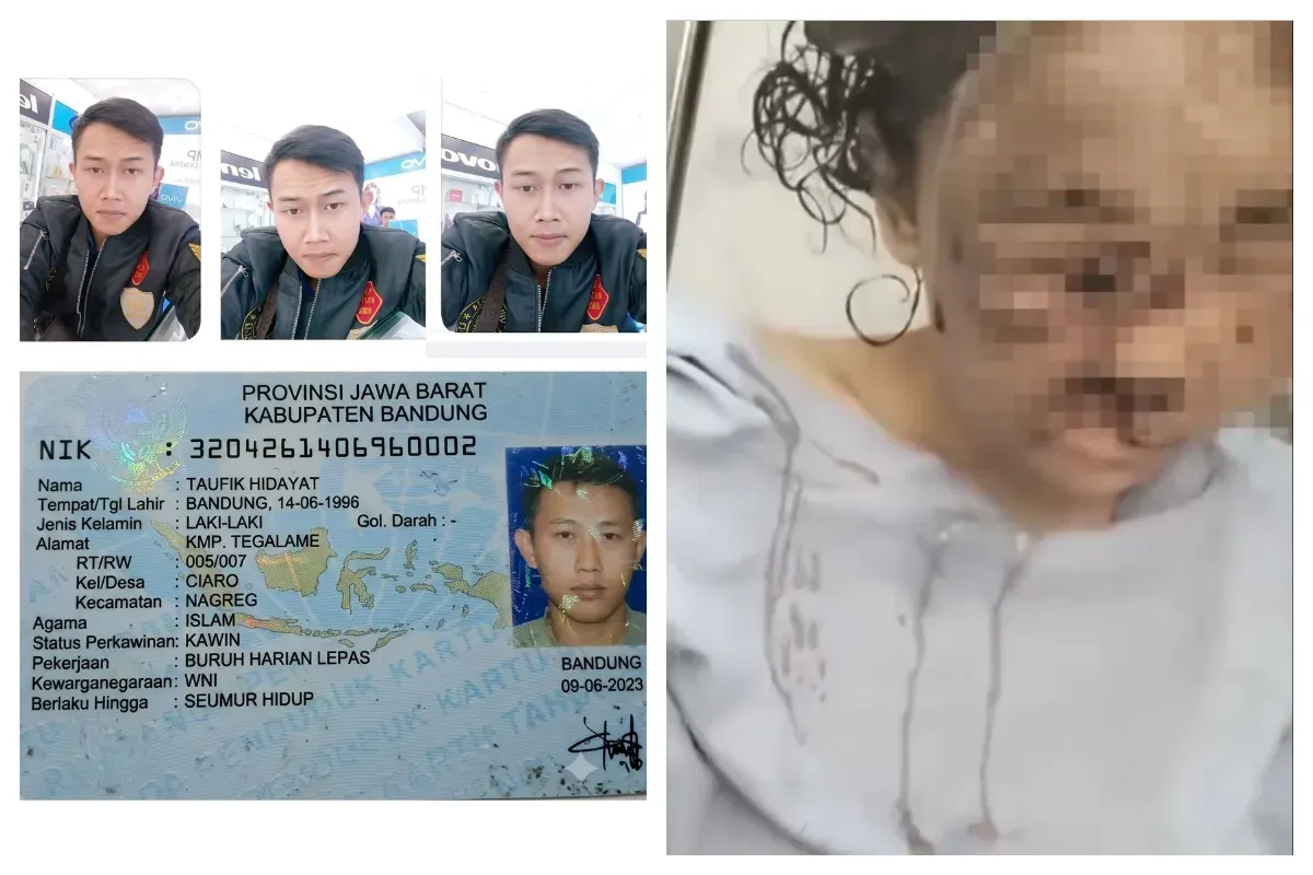 Taufik Hidayat, pria yang diduga menjadi pelaku dalam kasus dugaan penyekapan dan penganiayaan terhadap perempuan berinisial YTR (29) di Kabupaten Bandung. (Sumber: X/@dailywni)