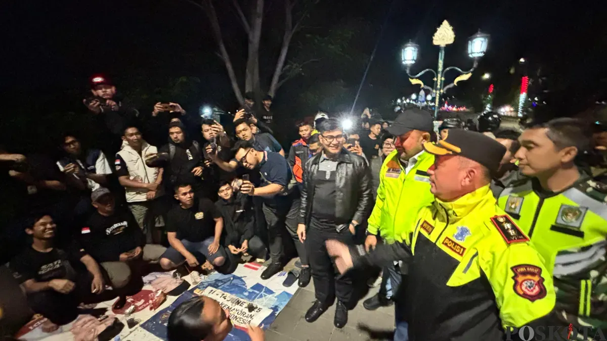 Forkopimda Kabupaten Bogor saat melakukan patroli skala besar di Jalan Alternatif Sentul. (Sumber: Poskota/Giffar Rivana)