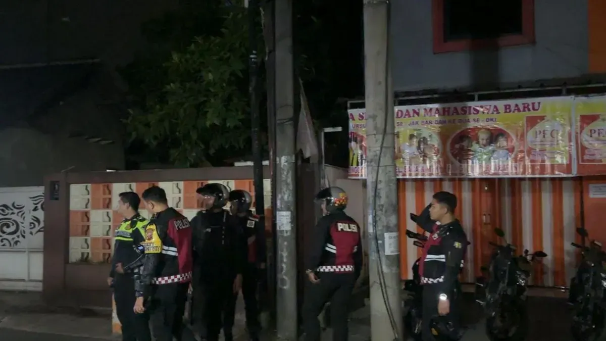 Sat Samapta Polres Bogor saat melakukan patroli di wilayah Kecamatan Cibinong. (Sumber: Dok. Polres Bogor)