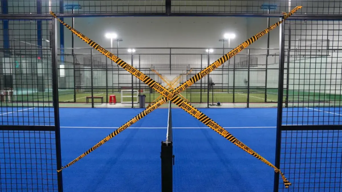 Penyegelan lapangan padel di kawasan Jakarta Utara. (Sumber: Sudin CKTRP)