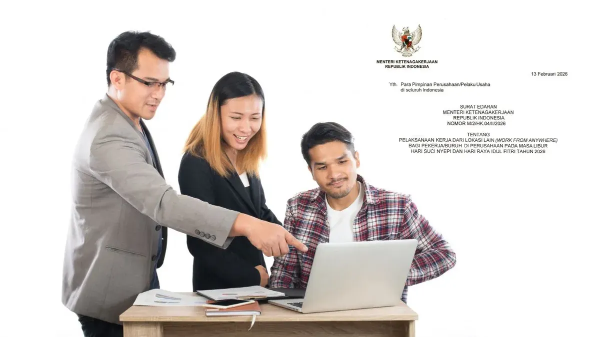Pemerintah melalui Kemnaker terbitkan kebijakan WFA bagi karyawan swasta. (Sumber: freepik)
