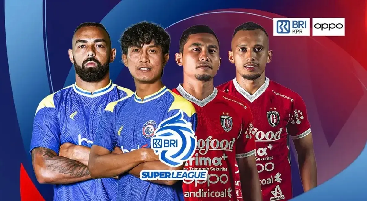 Jadwal live streaming Arema FC vs Bali United di BRI Super League 2025/2026. (Sumber: Vidio.com.)