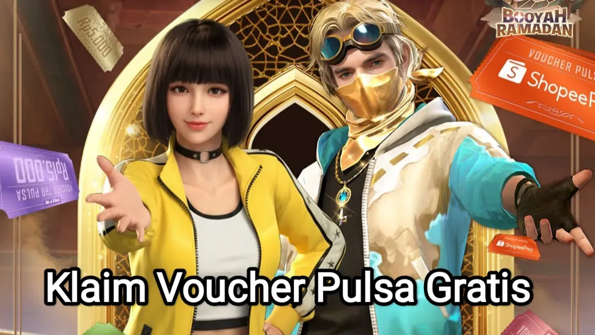 Cara klaim voucher pulsa gratis dari Free Fire. (Sumber: Instagram/@free)