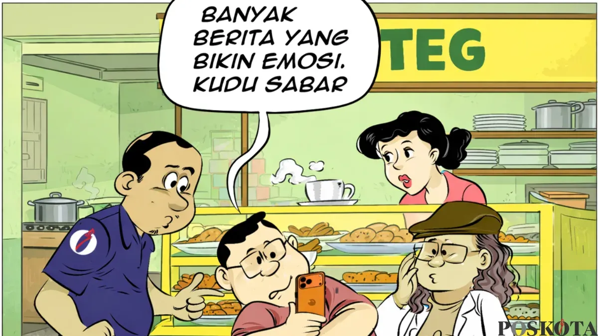 Ilustrasi obrolan warteg edisi Jumat, 6 Maret 2026. (Sumber: Arif Setiadi/ Poskota)
