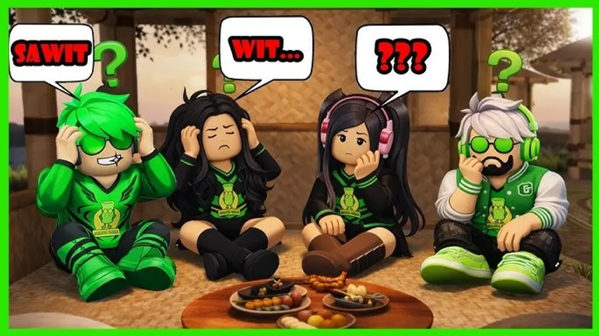 Ilustrasi - Strategi main game Sambung Kata Roblox. (Sumber: YouTube/Darlung Gaming)