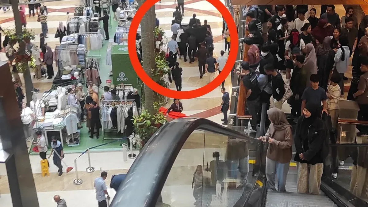 Korban bunuh diri sempat mengalami kejang. (Sumber: X/@pim_mall)