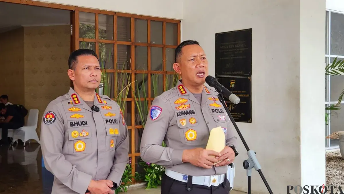 Direktur Lalu Lintas Polda Metro Jaya, Kombes Komarudin, saat ditemui di Polda Metro Jaya, Jakarta Selatan, Senin, 9 Maret 2026. (Sumber: Poskota/Ali Mansur)