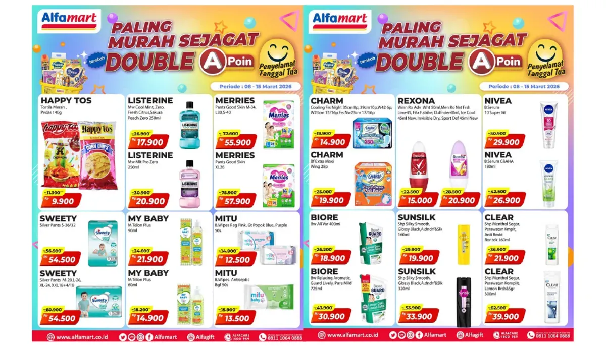 Daftar promo Alfamart hari ini, Selasa, 10 Maret 2026 (Sumber: Instagram/@alfamart)