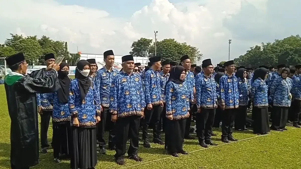 Para ASN di lingkungan Pemkab Lebak. (Sumber: Istimewa)