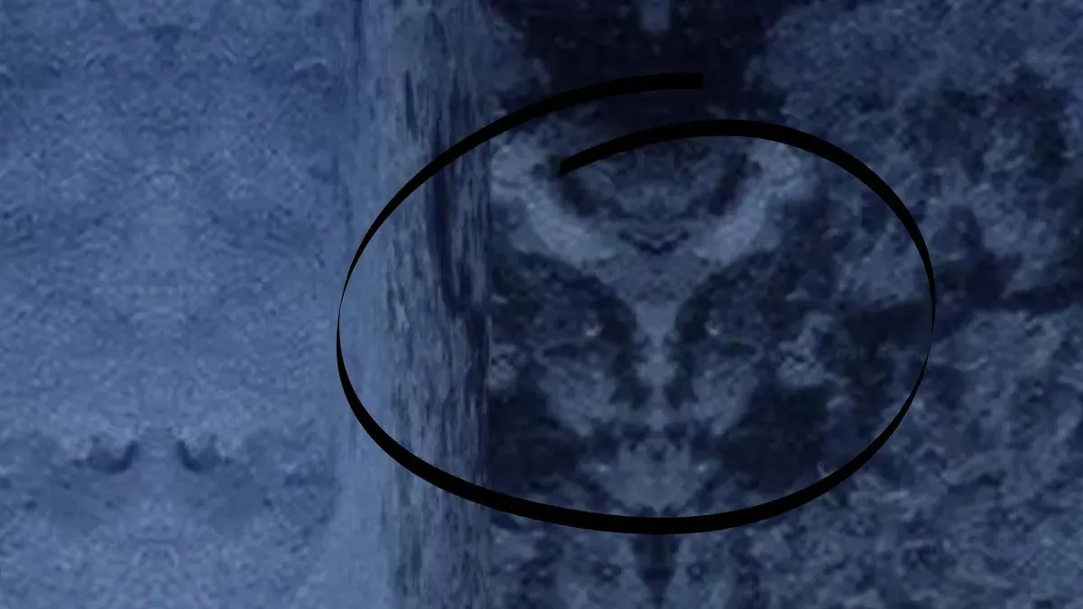 Viral wajah misterius di google maps dikaitkan dengan Ya'juj dan Ma'juj. (Sumber: X/@qahwa_r)
