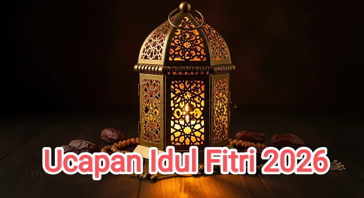 Ilustrasi - Ucapan Idul Fitri 2026. (Sumber: Pixabay/Haruudu)