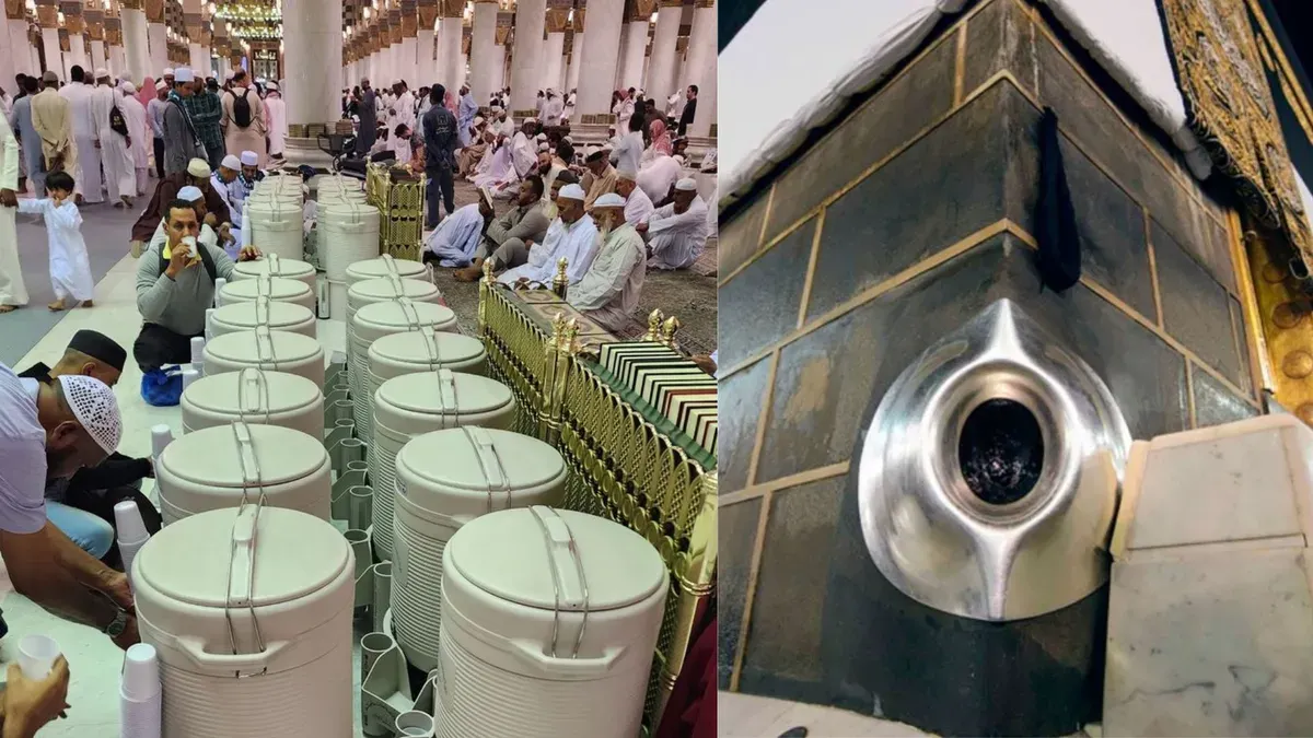 Air Zam-zam dan batu Hajar Aswad di Masjidil Haram menjadi simbol penting dalam Islam yang juga menarik perhatian para peneliti untuk dikaji dari perspektif ilmiah. (Sumber: Istimewa)