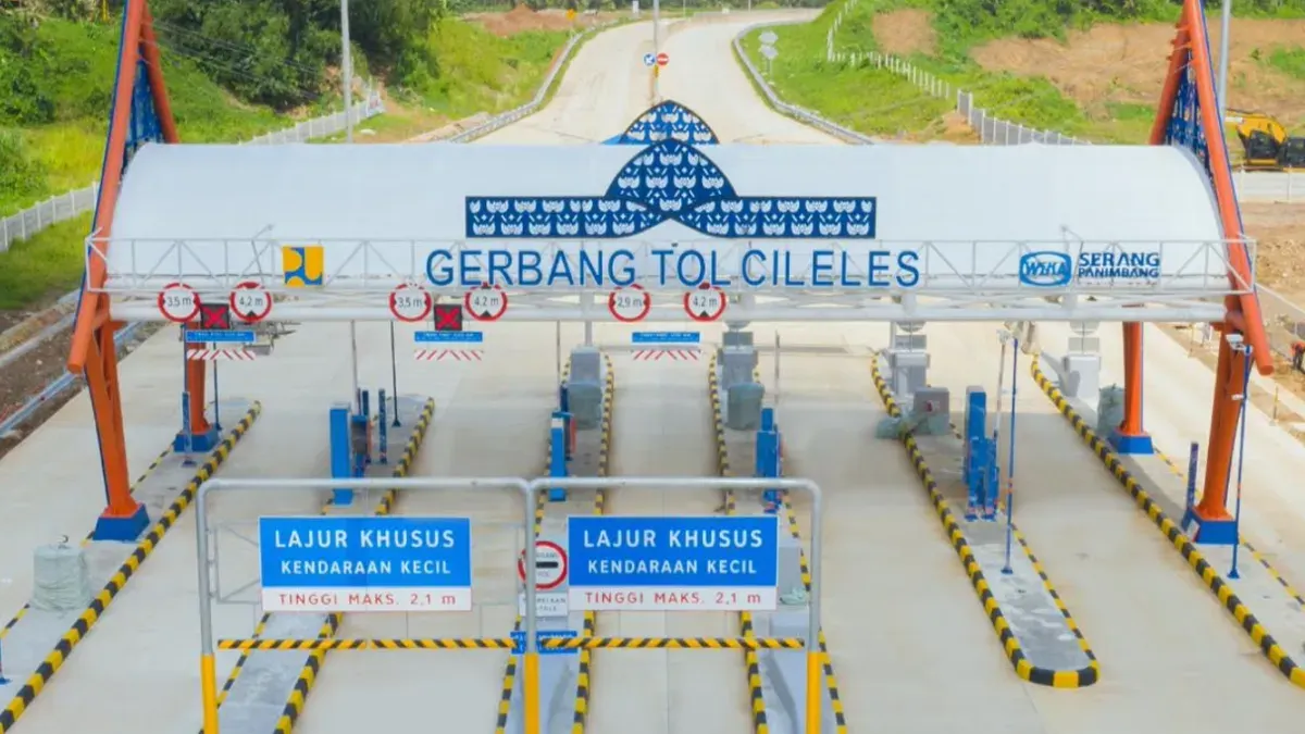 Gerbang Tol Serpan Rangkas-Cielels di Desa Mekar Agung, Cibadak, Lebak. (Sumber: Wika)