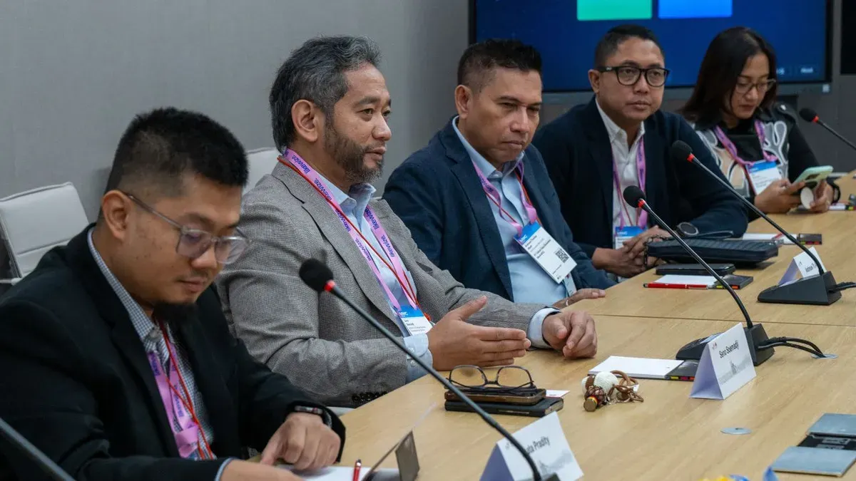 Penandatanganan kerja sama Telkom dan Huawei dalam Mobile World Congress (MWC) Barcelona, Spanyol, Selasa, 3 Maret 2026. (Sumber: Dok. Telkom)