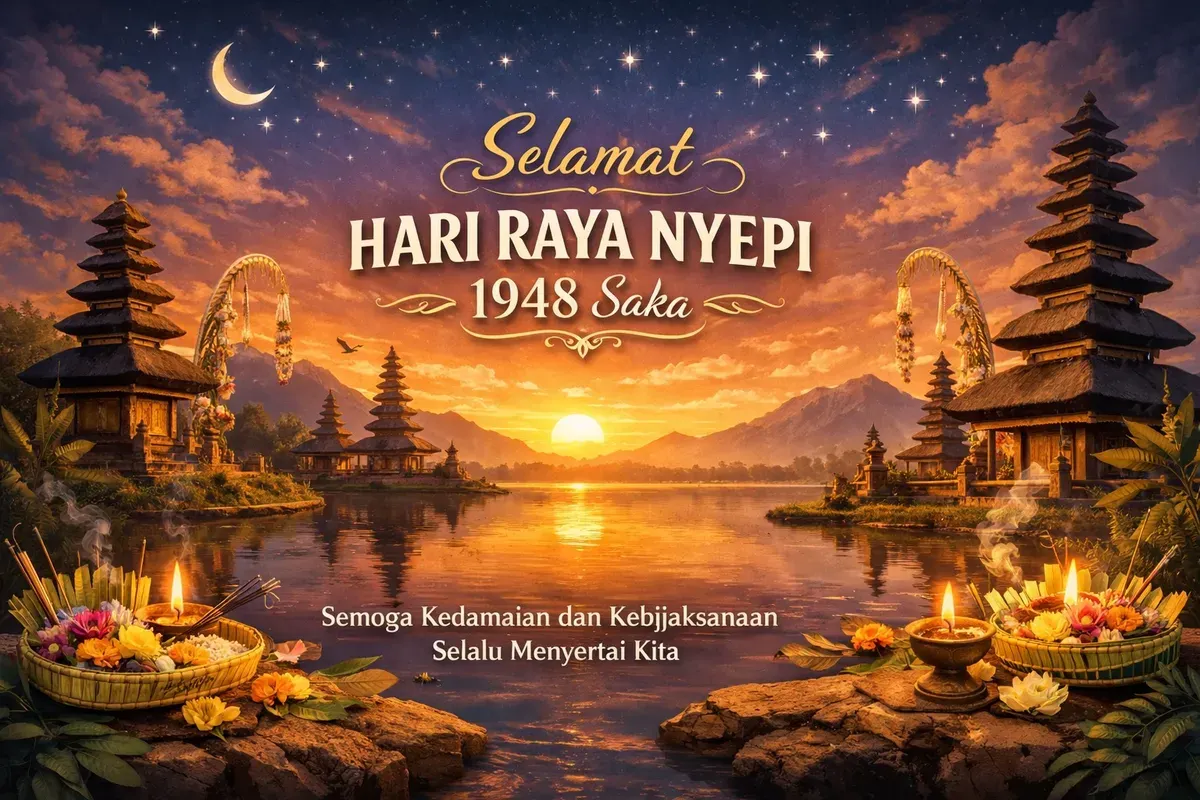 Kumpulan contoh ucapan Hari Raya Nyepi 2026 (Sumber: ChatGPT)