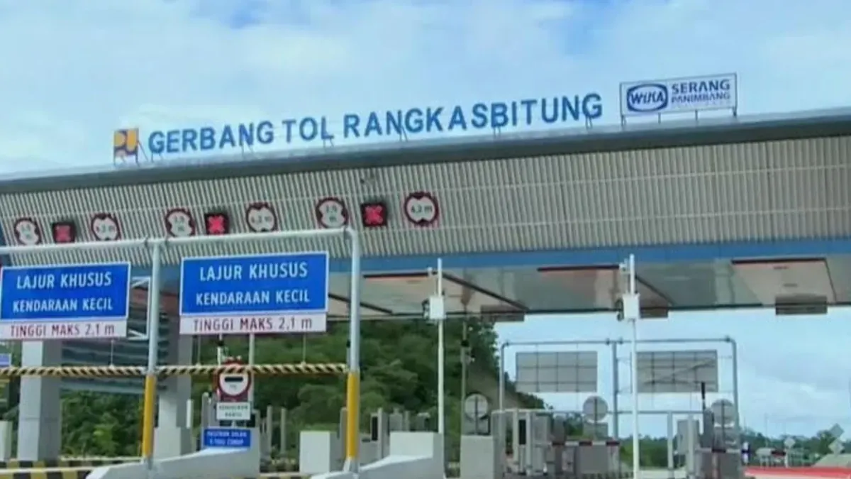 Gerbang Tol Rangkasbitung, Lebak. (Sumber: Istimewa)