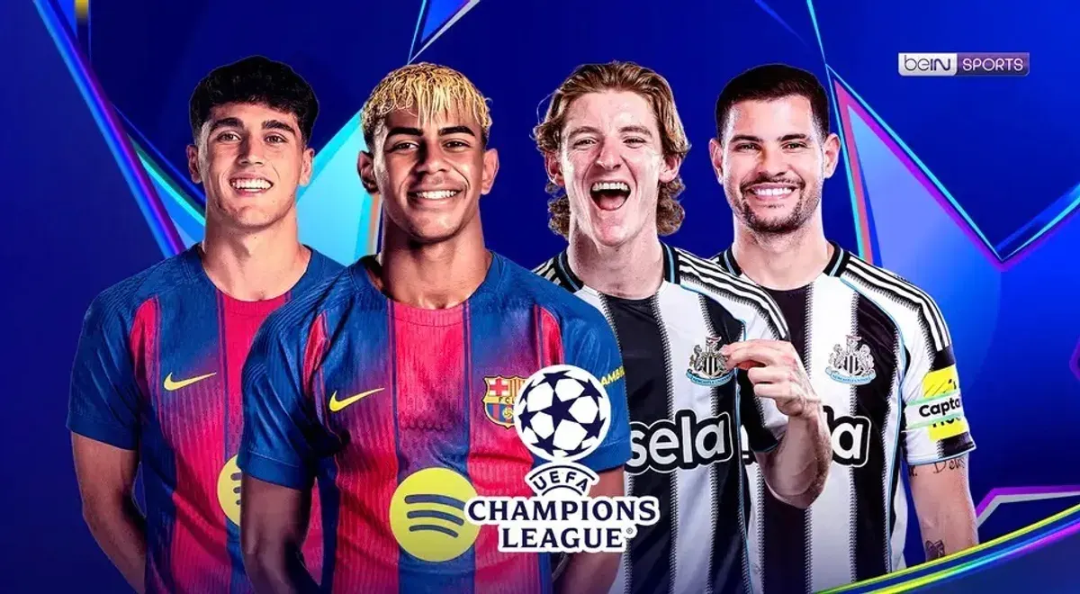 Tonton live streaming Barcelona vs Newcastle di Liga Champions 2025/2026. (Sumber: Vidio.com.)