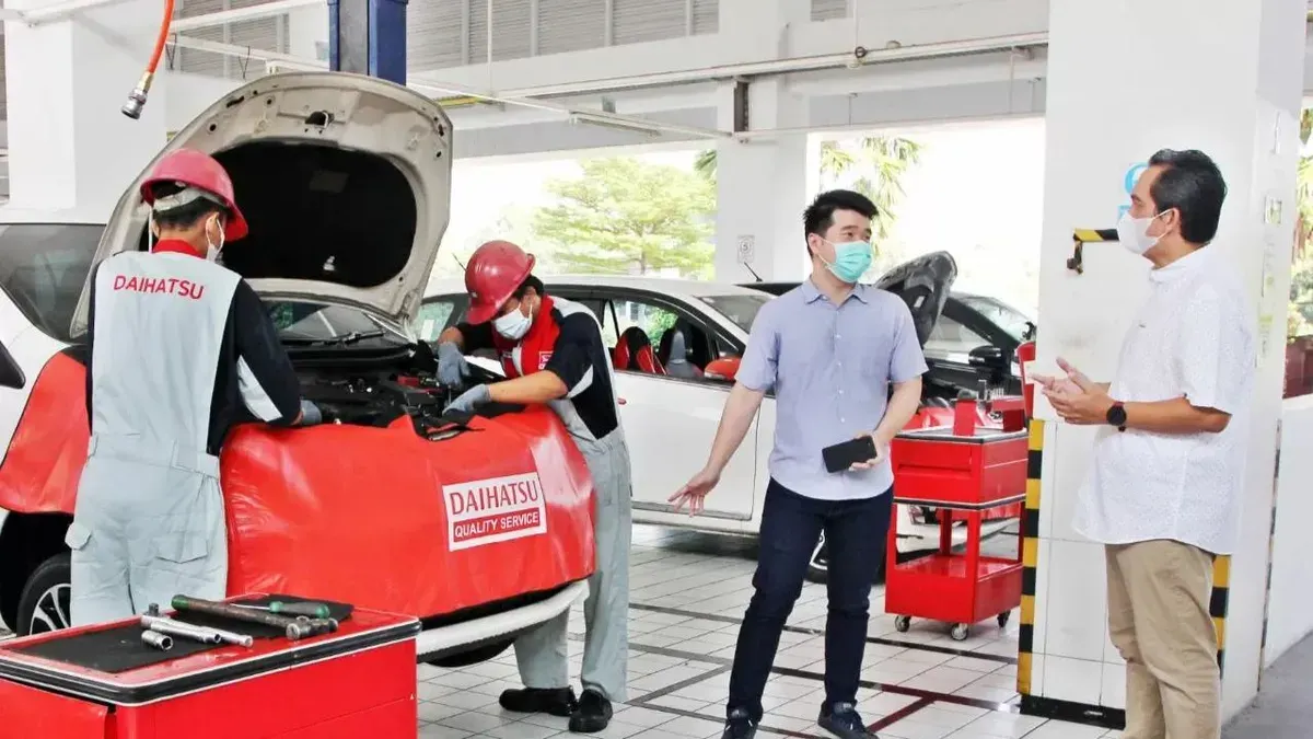 Ilustrasi bengkel siaga Daihatsu. (Sumber: Daihatsu)