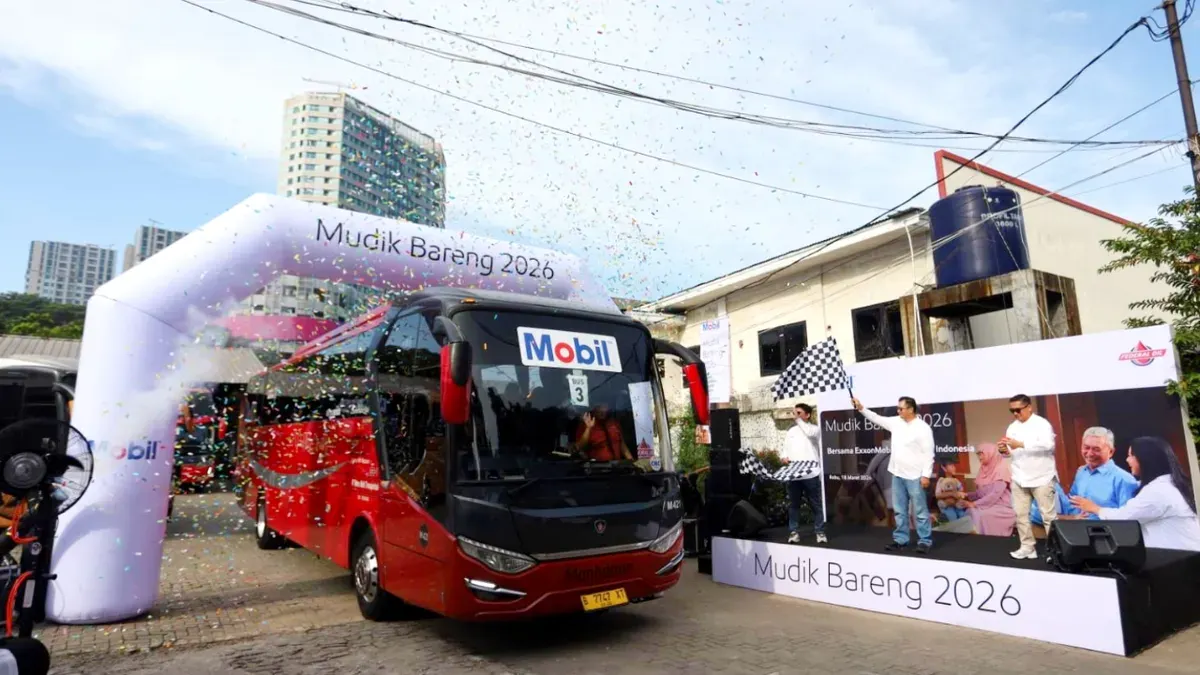 PT ExxonMobil Lubricants Indonesia kembali menggelar program mudik bagi mekanik bengkel rekanan Mobil Lubricants. (Sumber: PT EMLI)