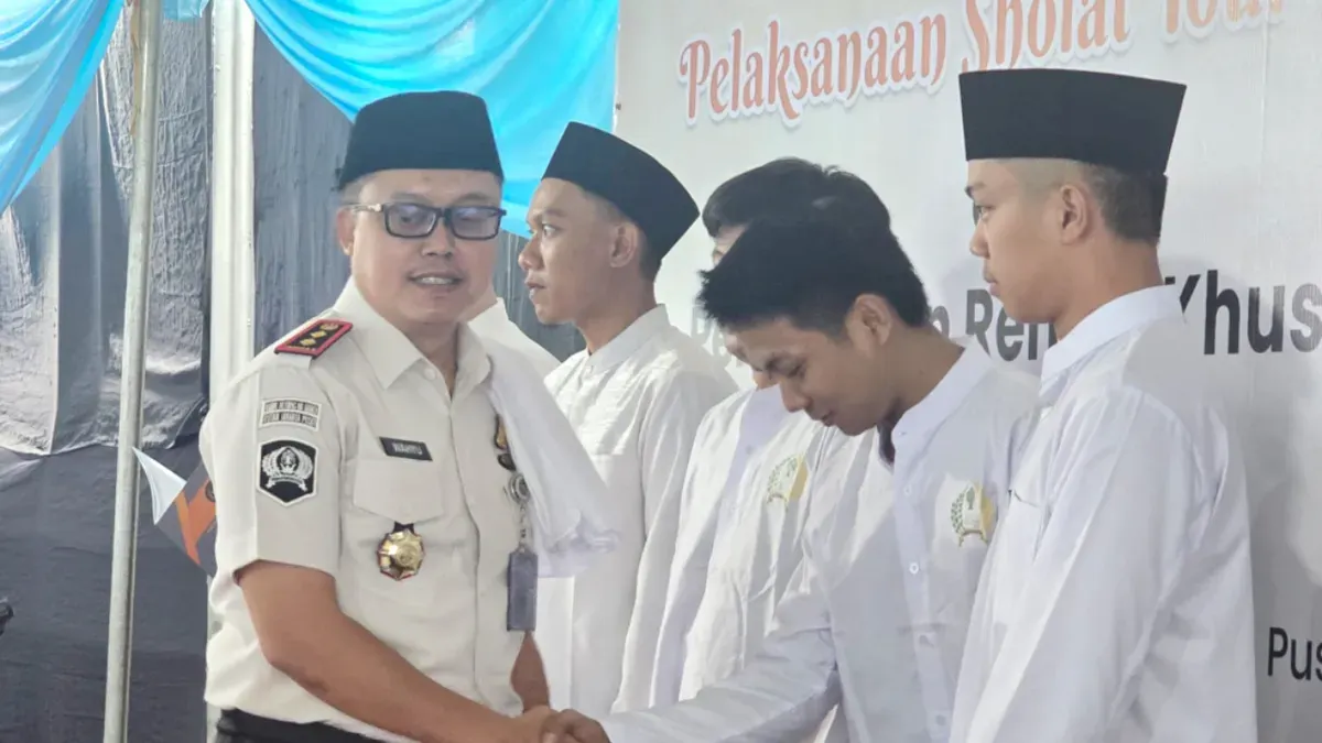 Potret warga binaan Rutan Kelas 1 Salemba, Jakarta Pusat yang menerima remisi dan langsung bebas. (Sumber: Istimewa)