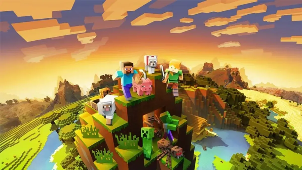 Tampilan update Minecraft 1.26 menghadirkan fitur Chaos Cubed, geyser, peningkatan grafis, serta berbagai perbaikan gameplay pada versi beta dan preview tahun 2026. (Sumber: Pinterest)