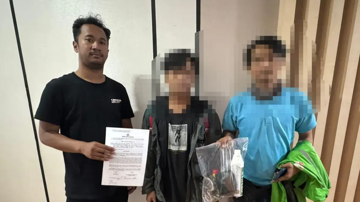 Polda Metro Jaya telah memulangkan 101 orang yang sebelumnya diamankan karena diduga berpotensi memicu kericuhan dalam peringatan Hari Buruh Internasional 2026 di depan Gedung DPR, Jakarta, pada Jumat, 1 Mei 2026. (Sumber: Polda Metro Jaya)