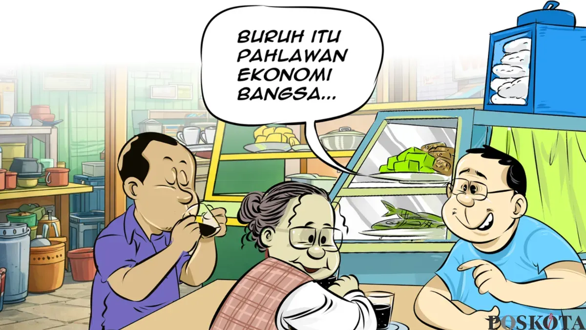 Ilustrasi Obrolan Warteng edisi Sabtu, 2 Mei 2026. (Sumber: Poskota/Arif Setiadi)