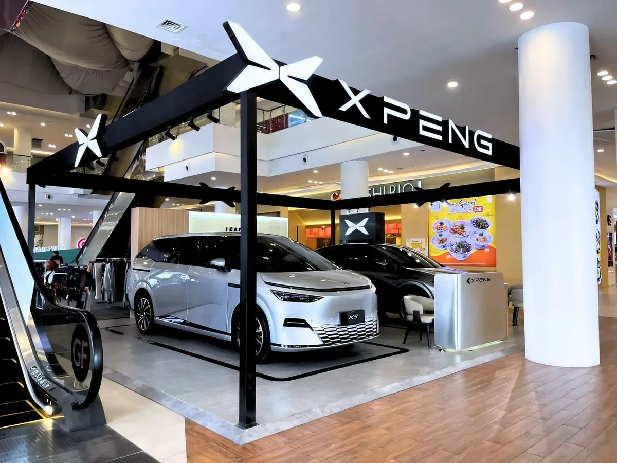 Xpeng resmi membuka pop-up booth di One Batam Mall (Sumber: Xpeng)